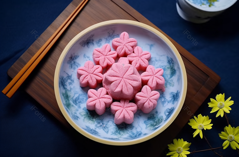 少量美味樱花酥,高清,摄影图,摄影图片,图片大全,摄影图免费下载